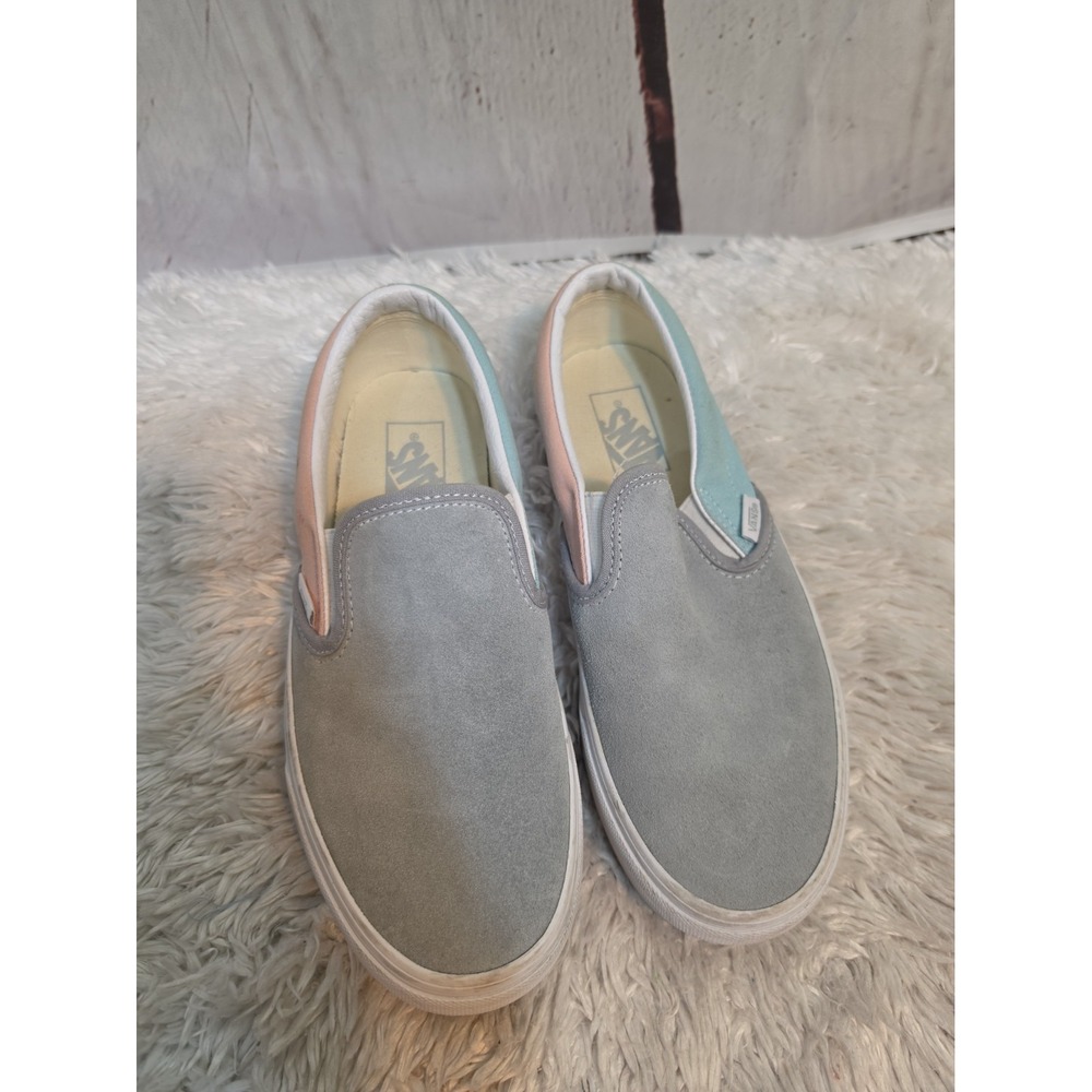 Vans Washout Slip On Shoes Mens 7, Womens 8. 5 Pastel Blue